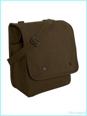 Canvas Map Case Shoulder Bag Messenger Crossbody Organizer Pocket